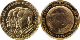German Empire and Later

GERMANY. Weimar Republic. Zeppelin Gold Medal, 1929. NGC PROOF-63 Cameo.

Kaiser-511.3. Diameter: 22.5 mm; weight: 6.50 g...