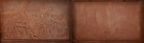 German Empire and Later

GERMANY. Democratic Republic. Holocaust/Buchenwald Concentration Camp Uniface Porcelain Ceramic Plaque, ND (ca. 1960). Boet...