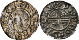 Elizabeth I and earlier (through 1603)

GREAT BRITAIN. Penny, ND (978-1016). London Mint. Aethelred II. NGC UNC Details--Peck Marked.

S-1148. Mon...