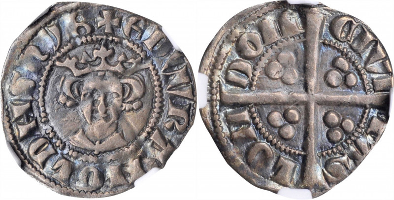 Elizabeth I and earlier (through 1603)

GREAT BRITAIN. Penny, ND (1299-1300/1)...