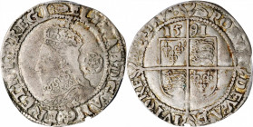 Elizabeth I and earlier (through 1603)

GREAT BRITAIN. 6 Pence, 1591. London Mint; im: hand. Elizabeth I. PCGS VF-35 Gold Shield.

S-2578B; N-2015...