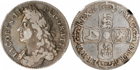 James I to James II (1603-1688)

GREAT BRITAIN. 1/2 Crown, 1686 Year SECUNDO. London Mint. James II. NGC VF-20.

S-3408; ESC-749 (old 494); KM-452...