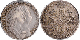 William III & Mary II to George II (1688-1760)

GREAT BRITAIN. Shilling, 1693. London Mint. William & Mary. PCGS Genuine--Tooled, VF Details Gold Sh...