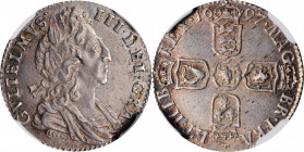 William III & Mary II to George II (1688-1760)

GREAT BRITAIN. 6 Pence, 1697. London Mint. William III. NGC MS-62.

S-3542; KM-496.5. Small Crowns...