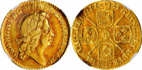 William III & Mary II to George II (1688-1760)

GREAT BRITAIN. 1/2 Guinea, 1725. London Mint. George I. NGC VF Details--Obverse Scratched.

S-3637...