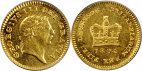 George III (1760-1820)

GREAT BRITAIN. 1/3 Guinea, 1804. London Mint. George III. PCGS MS-63.

S-3740; Fr-367; KM-650. A well struck coin with eve...