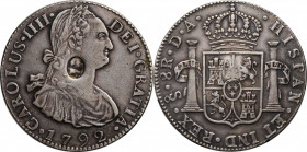 George III (1760-1820)

GREAT BRITAIN. Great Britain - Chile. Contemporary Counterfeit Dollar, ND (1797-99). George III. CHOICE VERY FINE.

cf. S-...
