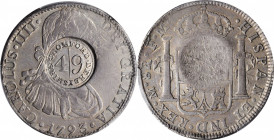 George III (1760-1820)

GREAT BRITAIN. Derbyshire. Cromford. 4 Shillings 9 Pence, ND (ca. 1790's-1810). George III. PCGS AU-50 Gold Shield; Counterm...