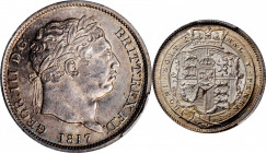George III (1760-1820)

GREAT BRITAIN. Shilling, 1817. London Mint. George III. PCGS MS-64+ Gold Shield.

S-3790; KM-666. About as close to Gem st...
