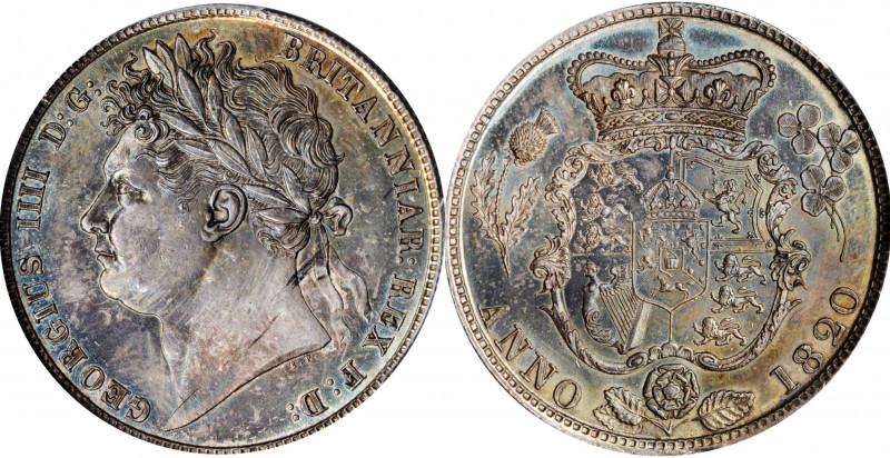 George IV to William IV (1820-1837)

GREAT BRITAIN. 1/2 Crown, 1820. London Mi...