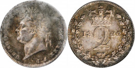 George IV to William IV (1820-1837)

GREAT BRITAIN. Maundy 2 Pence, 1822. London Mint. George IV. PCGS MS-63.

KM-684. A sharply struck and deeply...