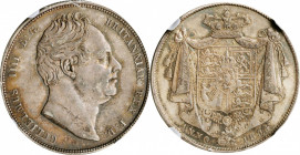 George IV to William IV (1820-1837)

GREAT BRITAIN. 1/2 Crown, 1834. London Mint. William IV. NGC AU-55.

S-3834; KM-714.2. "W.W." in script on tr...