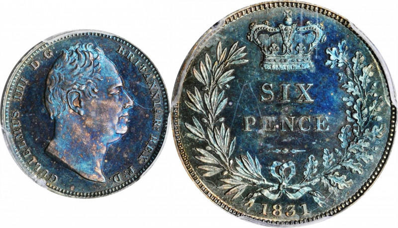 George IV to William IV (1820-1837)

GREAT BRITAIN. 6 Pence, 1831. London Mint...