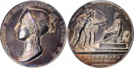 Victoria (1837-1901)

GREAT BRITAIN. Victoria Coronation Silver Medal, 1838. London Mint. PCGS SPECIMEN-62 Gold Shield.

BHM-1801; Eimer-1315. Dia...