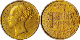 Victoria (1837-1901)

GREAT BRITAIN. Sovereign, 1853. London Mint. Victoria. PCGS AU-53 Gold Shield.

S-3852D; Fr-387e; KM-736.1. "WW" incuse on t...