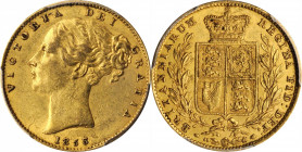 Victoria (1837-1901)

GREAT BRITAIN. Sovereign, 1856. London Mint. Victoria. PCGS AU-55 Gold Shield.

S-3852D; Fr-387e; KM-736.1. Charmingly toned...