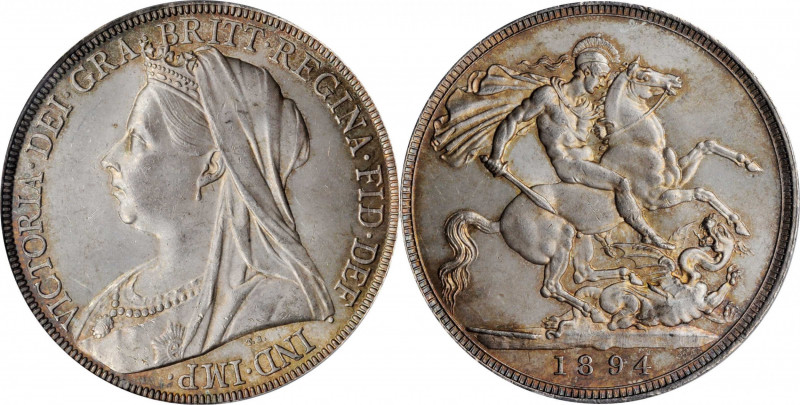Victoria (1837-1901)

GREAT BRITAIN. Crown, 1894 Year LVIII. London Mint. Vict...