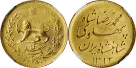 IRAN

IRAN. Pahlavi, SH 1322 (1943). Tehran Mint. NGC MS-64.

Fr-97; KM-1148. AGW: 0.2354 oz. Satiny original surfaces with subdued luster under s...