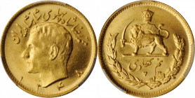 IRAN

IRAN. 1/2 Pahlavi, SH 1348 (1969). Tehran Mint. PCGS MS-65 Gold Shield.

Fr-102; KM-1161. AGW: 0.1177 oz. Quite radiant and dazzling, this a...
