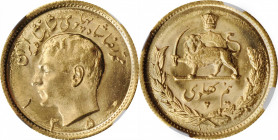IRAN

IRAN. 1/2 Pahlavi, SH 1350 (1971). Tehran Mint. NGC MS-66.

Fr-102; KM-1161. AGW: 0.1177 oz. A flashy little coin with cartwheel luster and ...