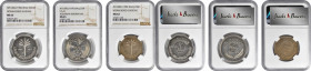 IRAQ

IRAQ. Trio of Mixed Denominations (3 Pieces), 1970-82. All NGC Certified.

1) Dinar, AH 1402 (1982). MS-63. Nonalighed Nations. KM-156. 2) 2...