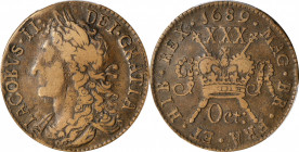 IRELAND

IRELAND. Gun Money 1/2 Crown, 1689 (Oct). Dublin Mint. James II. PCGS VF-35.

S-6579E; KM-95. Exhibiting a fair amount of wear across the...