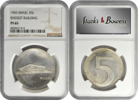 ISRAEL

ISRAEL. Trio of 5 Lirot (3 Pieces), 1965-73. All NGC Certified.

1) 1965. Knesset Building. NGC PROOF-65. KM-45. 2) 1967. Port of Eilat. N...