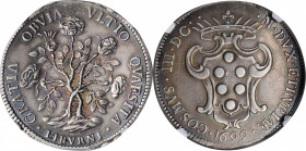 Italian States (including Papal and Vatican City)

ITALY. Tuscany. Pezza della Rosa, 1699. Leghorn Mint. Cosimo III de'Medici. NGC AU-55.

Dav-421...