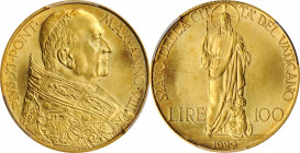 Italian States (including Papal and Vatican City)

ITALY. Vatican City. 100 Lire, 1929 Year VIII. Rome Mint. PCGS MS-64 Gold Shield.

Fr-283; KM-9...