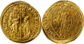 Italian States (including Papal and Vatican City)

ITALY. Venice. Zecchino, ND (1752-62). Francesco Loredano. PCGS MS-63 Gold Shield.

Fr-1405; KM...