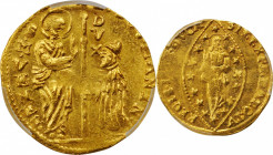 Italian States (including Papal and Vatican City)

ITALY. Venice. Zecchino, ND (1789-97). Lodovico Manin. PCGS MS-63 Gold Shield.

Fr-1445; KM-755...