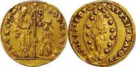 Italian States (including Papal and Vatican City)

ITALY. Venice. Zecchino, ND (1789-97). Lodovico Manin. PCGS AU-58 Gold Shield.

Fr-1445; KM-755...
