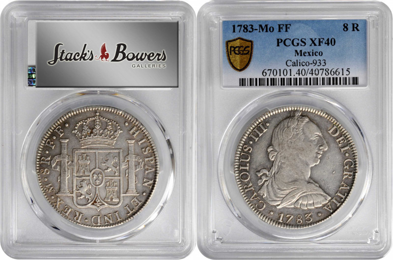 Portraits

MEXICO. 8 Reales, 1783-Mo FF. Mexico City Mint. Charles III. PCGS E...