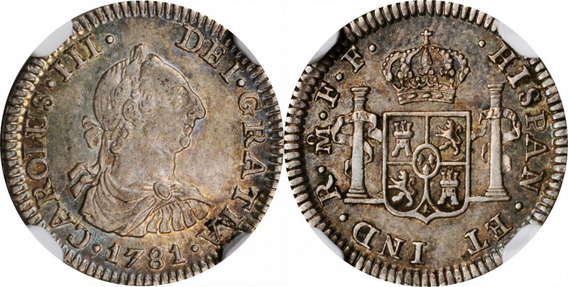 Portraits

MEXICO. 1/2 Real, 1781-Mo FF. Mexico City Mint. Charles III. NGC AU...