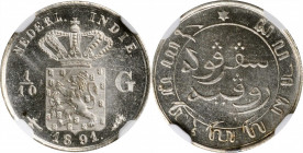NETHERLANDS EAST INDIES

NETHERLANDS EAST INDIES. Kingdom of the Netherlands. 1/10 Gulden, 1891. Utrecht Mint; privy mark: broadaxe. Wilhelmina. NGC...