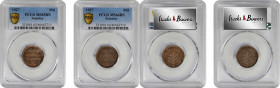 PALESTINE

PALESTINE. Duo of Mils (2 Pieces), 1927. Both PCGS Gold Shield Certified.

KM-1. MS-65 Brown and MS-64 Brown.

Estimate: $80.00 - $12...