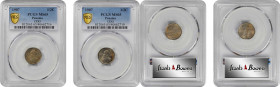 PANAMA

PANAMA. Duo of Mint Errors -- Doubled Die Obverse -- 1/2 Centesimo (2 Pieces), 1907. Both PCGS MS-65 Gold Shield Certified.

KM-6. A elite...