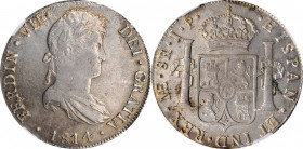 PERU

PERU. 8 Reales, 1814-LIMA JP. Lima Mint. Ferdinand VII. NGC AU-58.

KM-117.1. Entirely original, this lightly handled specimen features a li...