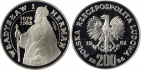 POLAND

POLAND. Silver 200 Zlotych Proba (Pattern), 1981-MW. Warsaw Mint. PCGS SPECIMEN-68.

KM-Y-125; Par-P437a. Presenting a great cameo nature,...