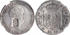 PORTUGAL

PORTUGAL. Portugal - Spain. 870 Reis, ND (1834). Maria II. NGC VF-35.

cf. KM-440.37; Gomes-M2.30.03. Issued by decree of 1 September 18...