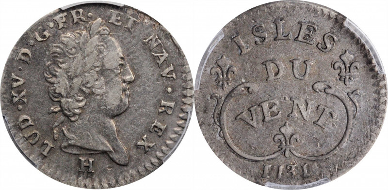 WINDWARD ISLANDS

WINDWARD ISLANDS. 12 Sols, 1731-H. La Rochelle Mint. Louis X...