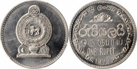 SRI LANKA

SRI LANKA. Rupee, 1972. London or Llantrisant Mint. PCGS SPECIMEN-67 Gold Shield.

KM-136.1. Stunningly brilliant and radiant, this gli...