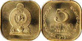 SRI LANKA

SRI LANKA. 5 Cents, 1975. Llantrisant Mint. PCGS SPECIMEN-66 Gold Shield.

KM-139. Fully radiant and robust, this shimmering Gem offers...