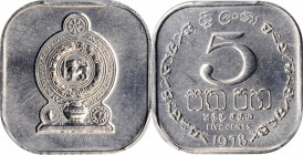 SRI LANKA

SRI LANKA. 5 Cents, 1978. Llantrisant Mint. PCGS SPECIMEN-66 Gold Shield.

KM-139a. Square shaped. A glistening and rather radiant mino...