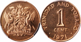 TRINIDAD & TOBAGO

TRINIDAD & TOBAGO. Cent, 1971. London or Llantrisant Mint. PCGS SPECIMEN-66 Red Gold Shield.

KM-1. Surpassed in the PCGS censu...