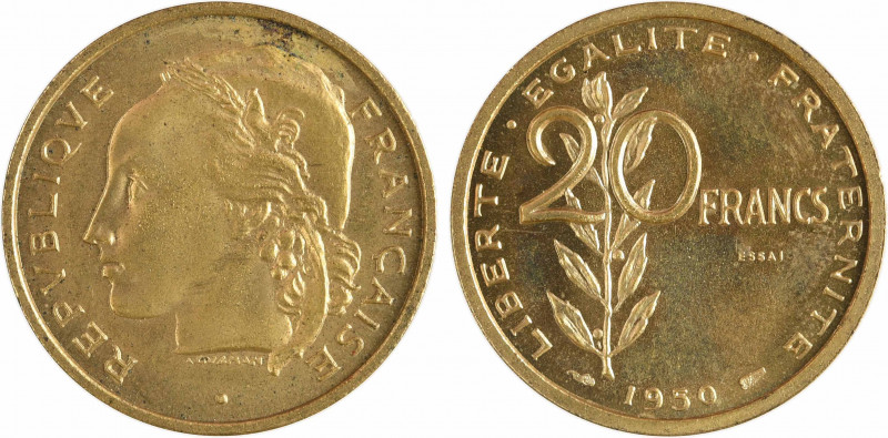 IVe République, essai de 20 francs par Guzman, 1950 Paris
A/REPVBLIQUE - FRANÇA...