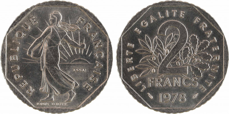 Ve République, essai de 2 francs Semeuse, 1978 Pessac
A/REPUBLIQUE - FRANÇAISE...