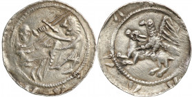 Medieval coins Poland
POLSKA / POLAND / POLEN / SCHLESIEN / GERMANY

WE�adysE�aw II Wygnaniec. (1138-1146). Denar - VERY NICE 

Aw.: Rycerz z mie...