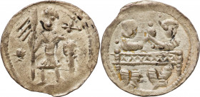 Medieval coins Poland
POLSKA / POLAND / POLEN / SCHLESIEN / GERMANY

BolesE�aw IV KD�dzierzawy (1146-1173). Denar (1146-1157) 

Aw.: Rycerz z tar...