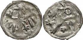 Medieval coins Poland
POLSKA / POLAND / POLEN / SCHLESIEN / GERMANY

Silesia, hrabstwo KE�odzkie. Jerzy z Podiebradu 1454-1462, halerz ok. 1460, KE...